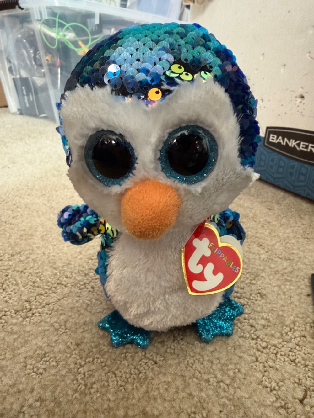 Ty Flippables sequin Penguin Plush “Payton” New with tags!